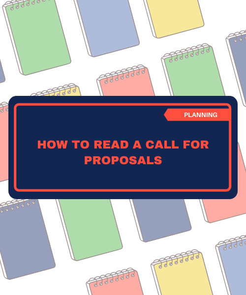 Planning - How to read a call for proposals <br> Code: CFP <br> Fees: free of charge